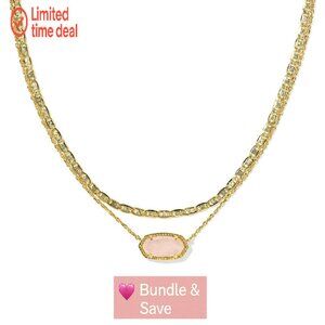 18.5" Gold-Plated Multi Strand Necklace with Lobster Clasp